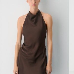 Artizia Brown Halter Dress